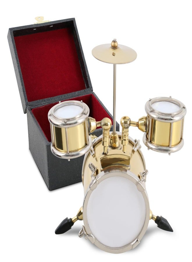 EASTROCK Mini Drum Model - Mini Musical Instrument Drum Ornament Drummer Gift Musical Gift Dollhouse Home Decoration - Image 1